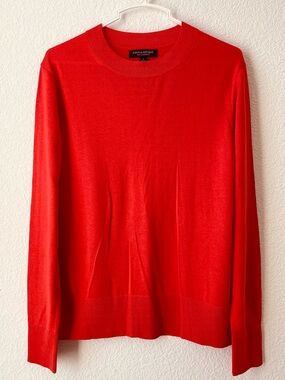 Banana Republic Women's Bright Red Crewneck Sweater